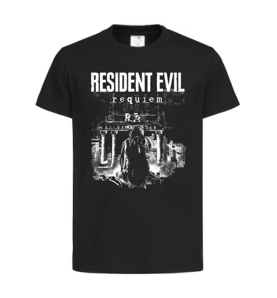 Детская футболка Resident Evil Requiem poster Черный фото