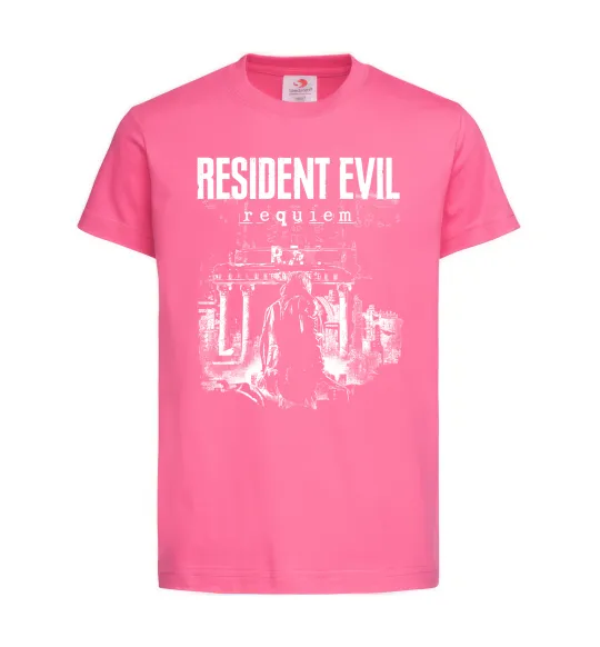 Детская футболка Resident Evil Requiem poster Ярко-розовый фото
