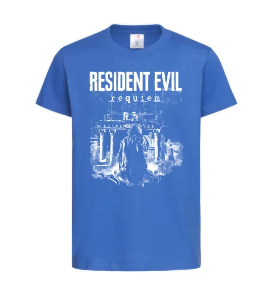 Детская футболка Resident Evil Requiem poster Ярко-синий фото