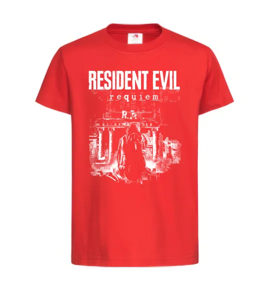Детская футболка Resident Evil Requiem poster Красный фото