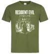 Чоловіча футболка Resident Evil Requiem poster Оливковий фото