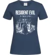 Женская футболка Resident Evil Requiem poster Темно-синий фото