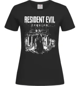 Женская футболка Resident Evil Requiem poster Черный фото