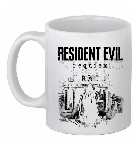 Чашка керамическая Resident Evil Requiem poster Белый фото