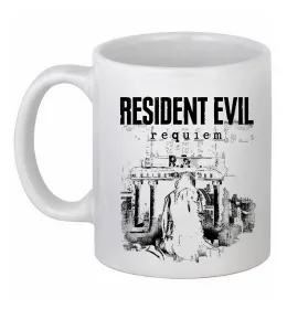 Чашка керамическая Resident Evil Requiem poster Белый фото
