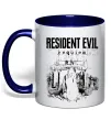 Чашка с цветной ручкой Resident Evil Requiem poster Глубокий темно-синий фото