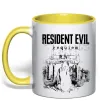 Чашка с цветной ручкой Resident Evil Requiem poster Лимонный фото