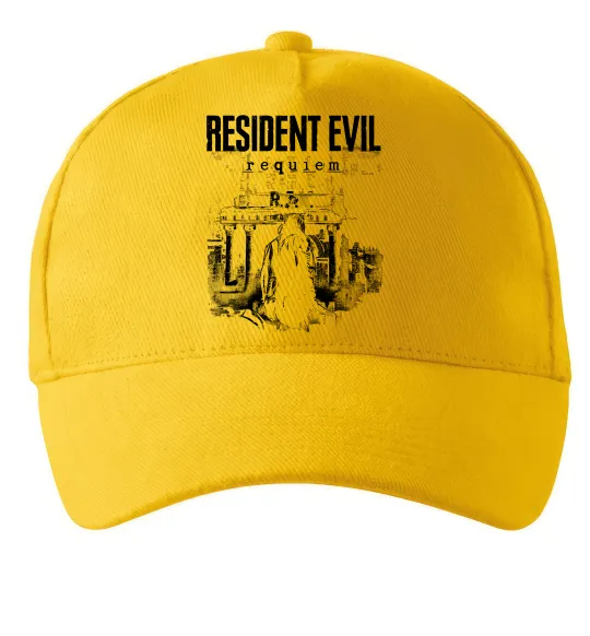 Кепка Resident Evil Requiem poster Солнечно желтый фото