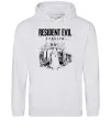Мужская толстовка (худи) Resident Evil Requiem poster Серый меланж фото