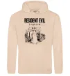 Мужская толстовка (худи) Resident Evil Requiem poster Песочный фото