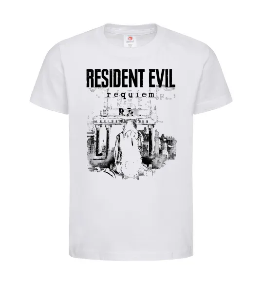 Детская футболка Resident Evil Requiem poster Белый фото