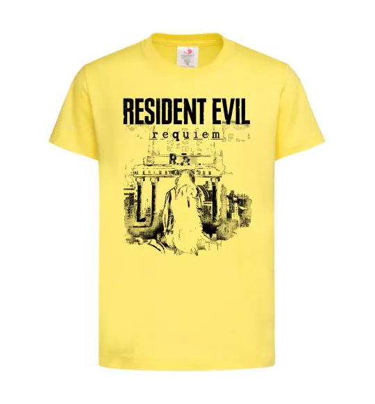 Детская футболка Resident Evil Requiem poster Лимонный фото