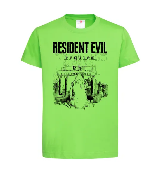 Детская футболка Resident Evil Requiem poster Лаймовый фото