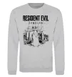 Свитшот Resident Evil Requiem poster Серый меланж фото