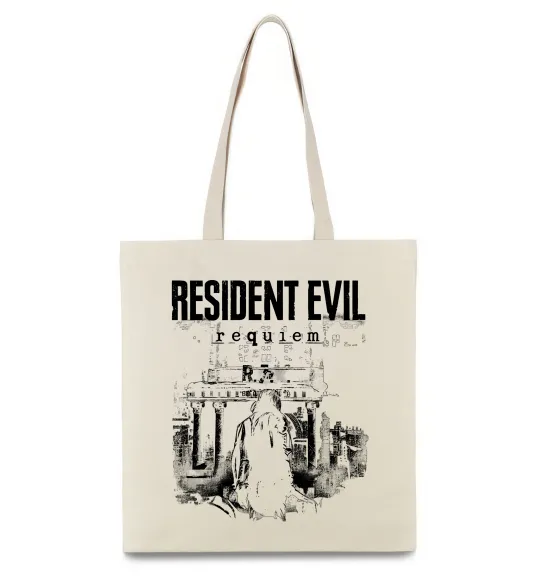 Еко-сумка Resident Evil Requiem poster Бежевий фото