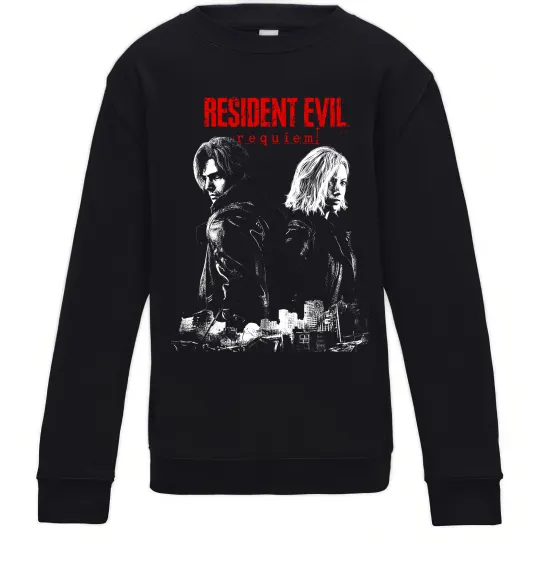 Дитячий світшот Resident Evil Leon and Grace Чорний фото