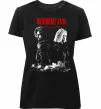 Жіноча преміум футболка Resident Evil Leon and Grace Чорний фото