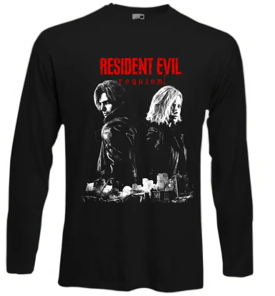 Лонгслів Resident Evil Leon and Grace Чорний фото