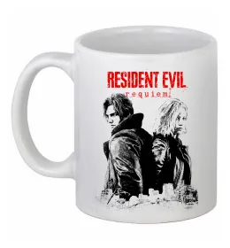 Чашка керамическая Resident Evil Leon and Grace Белый фото