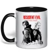 Чашка с цветной ручкой Resident Evil Leon and Grace Черный фото