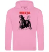 Мужская толстовка (худи) Resident Evil Leon and Grace Розовый фото