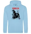 Женская толстовка (худи) Resident Evil Leon and Grace Голубой фото