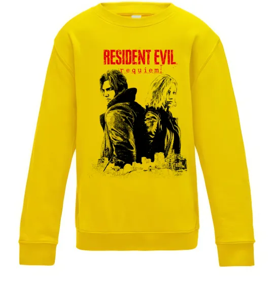 Дитячий світшот Resident Evil Leon and Grace Сонячно жовтий фото