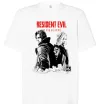Футболка Оверсайз Resident Evil Leon and Grace Білий фото