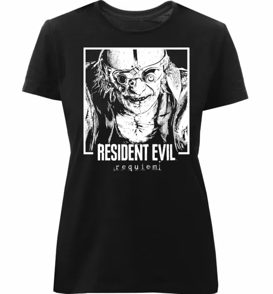 Женская премиум футболка Resident Evil Черный фото