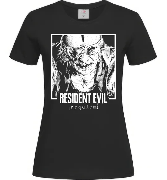 Женская футболка Resident Evil Черный фото