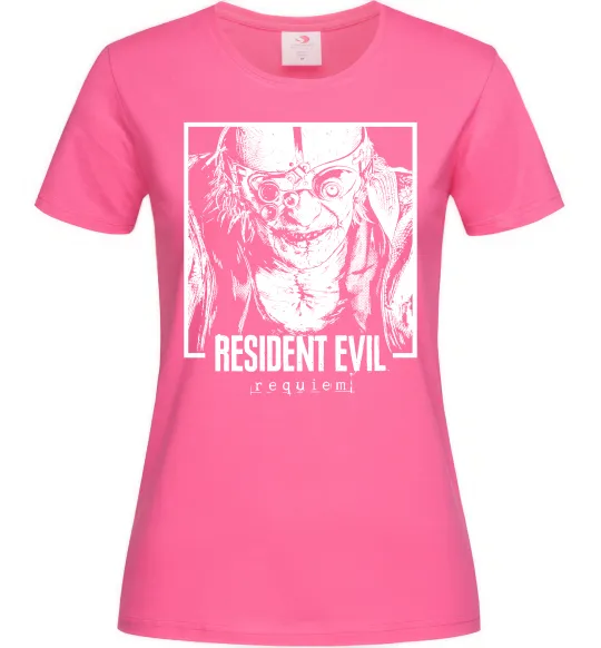 Женская футболка Resident Evil Ярко-розовый фото