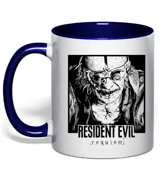 Чашка з кольоровою ручкою Resident Evil Глибокий темно-синій фото