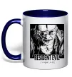 Чашка з кольоровою ручкою Resident Evil Глибокий темно-синій фото