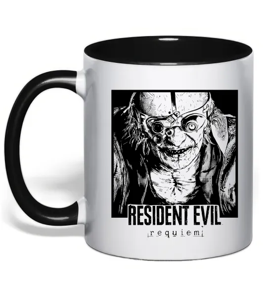 Чашка з кольоровою ручкою Resident Evil Чорний фото