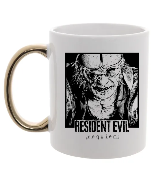 Чашка з кольоровою ручкою Resident Evil Золото фото