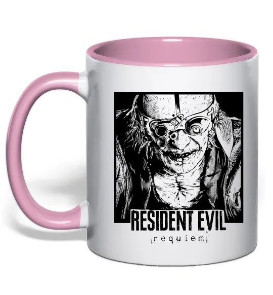 Чашка з кольоровою ручкою Resident Evil Ніжно рожевий фото