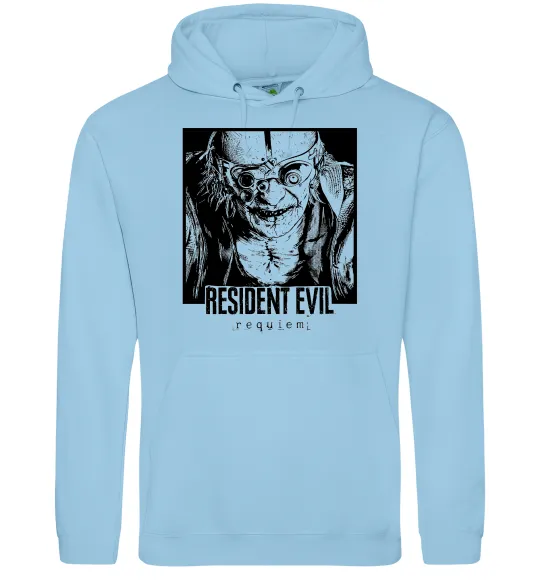 Мужская толстовка (худи) Resident Evil Голубой фото