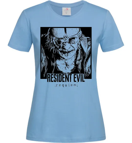 Женская футболка Resident Evil Голубой фото