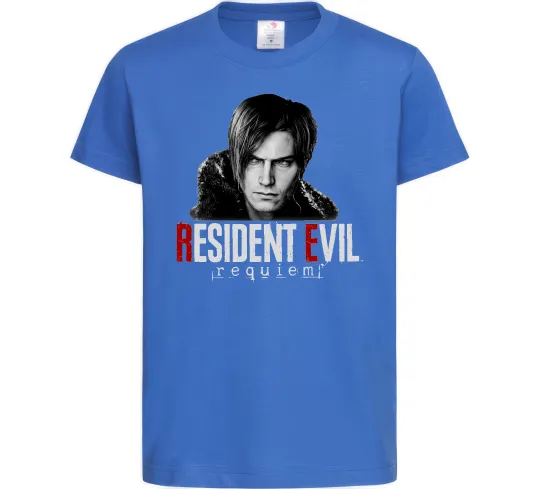 Детская футболка Requiem Leon Kennedy Ярко-синий фото