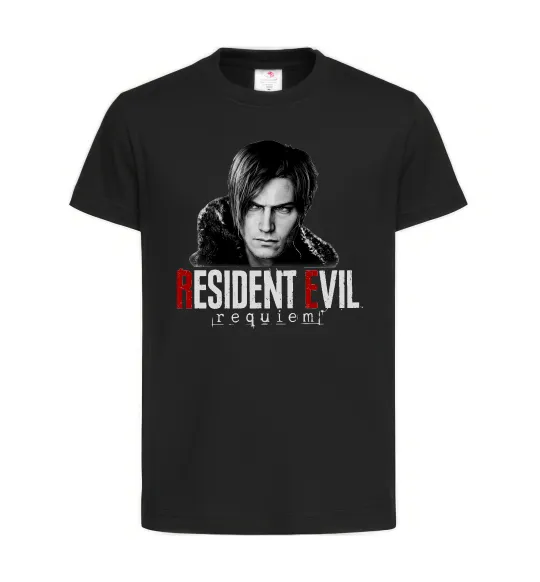 Дитяча футболка Requiem Leon Kennedy Чорний фото