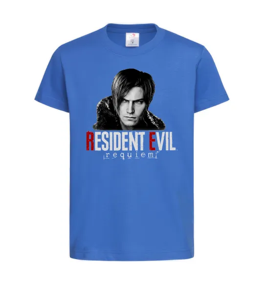 Дитяча футболка Requiem Leon Kennedy Яскраво-синій фото
