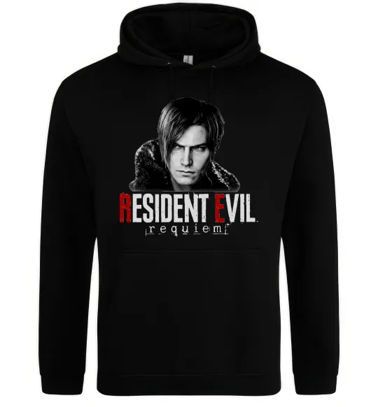 Мужская толстовка (худи) Requiem Leon Kennedy Черный фото