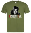 Чоловіча футболка Requiem Leon Kennedy Оливковий фото