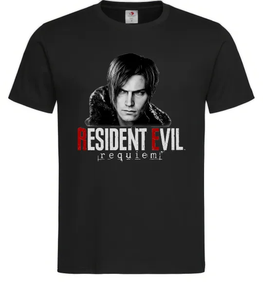 Чоловіча футболка Requiem Leon Kennedy Чорний фото