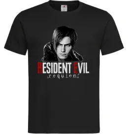Чоловіча футболка Requiem Leon Kennedy Чорний фото
