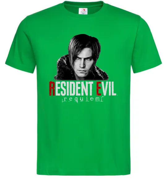 Чоловіча футболка Requiem Leon Kennedy Зелений фото