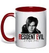 Чашка с цветной ручкой Requiem Leon Kennedy Красный фото