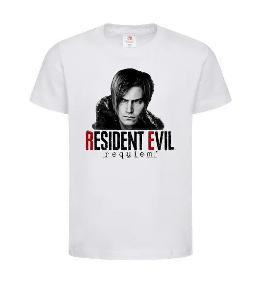 Дитяча футболка Requiem Leon Kennedy Білий фото