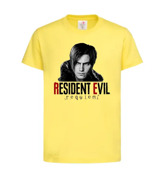 Дитяча футболка Requiem Leon Kennedy Лимонний фото