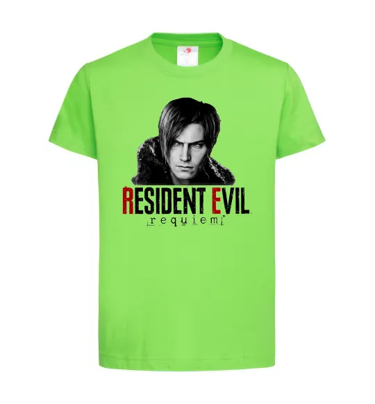 Дитяча футболка Requiem Leon Kennedy Лаймовий фото
